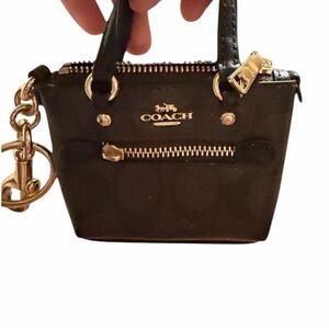 Coach Mini Bag Keychain.